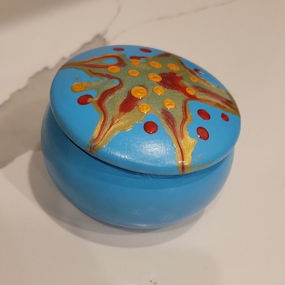 Handcrafted Blue Decorative Box